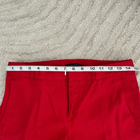 BR pre-loved banana republic Avery red pants 2L size 2 long - Picture 4 of 7